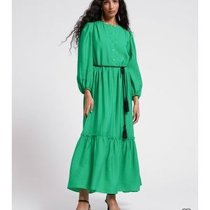 & Other Stories Tassel Belt Tunic Dress
